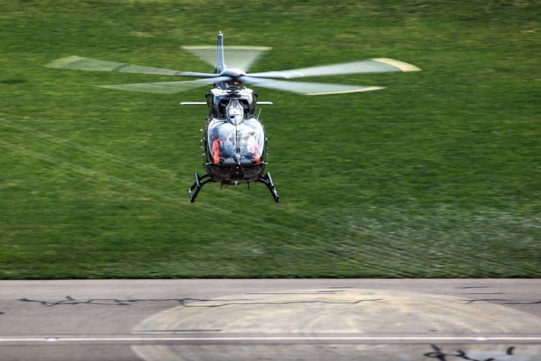 Airbus H145 mit Fünfblattrotor bei EASA-Testflügen