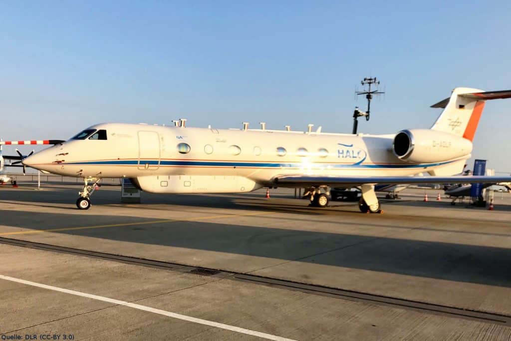 DLR-Forschungsflugzeug HALO: Auf der Nationalen Luftfahrtkonferenz am 21. August 2019 in Leipzig ist auch das Forschungsflugzeug HALO des DLR vor Ort.