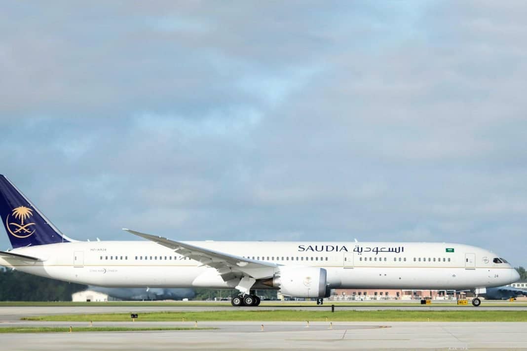 Saudi Arabian Airlines fliegt erstmals Boeing 787-10 Dreamliner