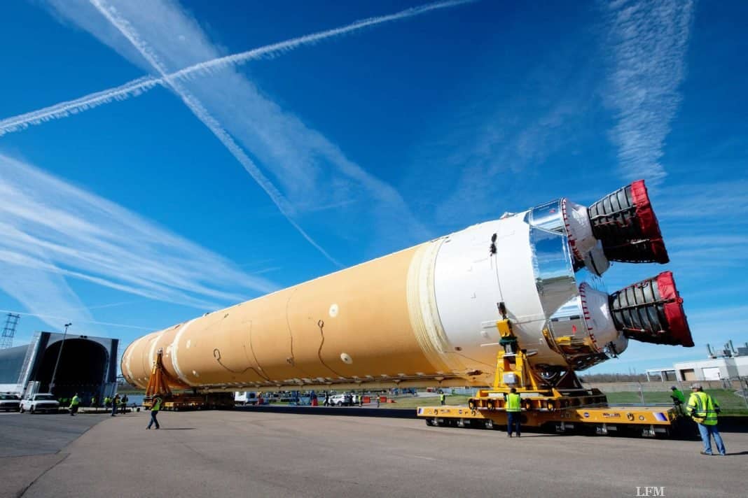 Boeing liefert Space Launch System Hauptstufe an NASA