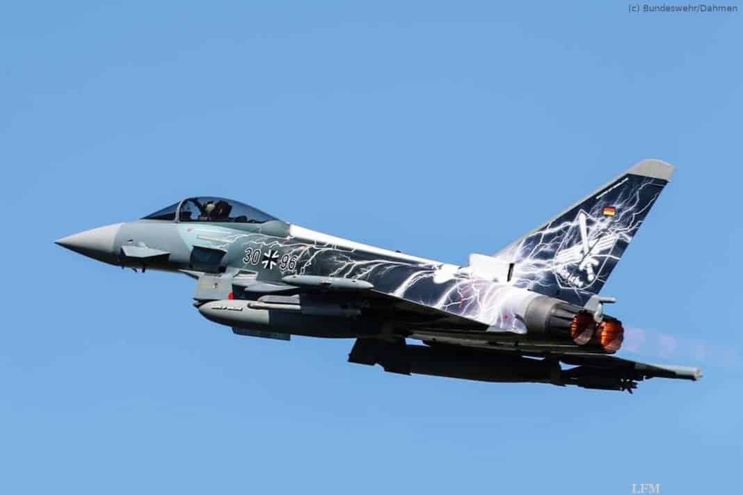 Eurofighter fliegt mit Sonderfolierung "Sword of Boelcke"