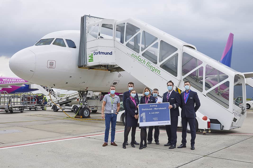 Erstflug nach Marrakesch ab Dortmund Airport, Wizz Air