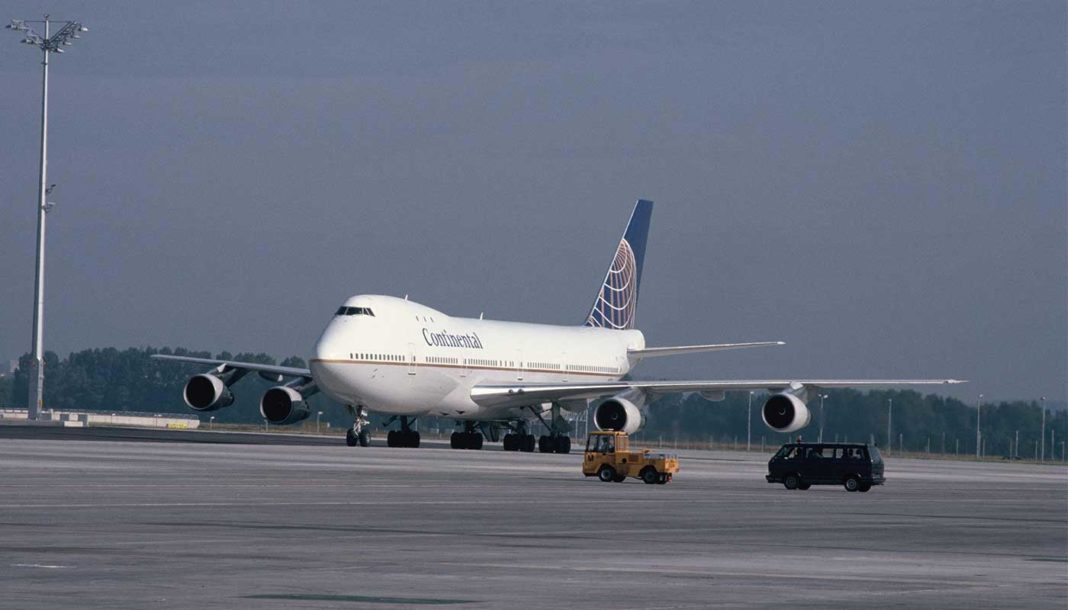 Flughafen München: Erstflug einer Boeing B747-100 der Continental Airlines am 02.06.1992