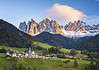 Gebirgsgruppe der Dolomiten in Südtirol, Italien